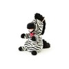 Trudi 29309 Zebra Plush Hand Puppet, Black, White, S