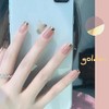 24 PCS French Nails, Gold Foil for High Quality Lady
