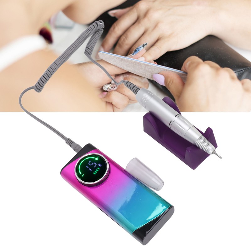 Electric Nail Drill Machine 30000RPM 2600mAh Battery Nail Polishing Machine