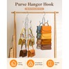 Purse Hanger for Closet, 360 Degree Purse Organizer with 10
