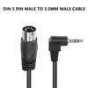 SinLoon 5-Pin DIN Male Cable, 5 Pin Din to 90