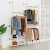 EDCB Industrial Style Wall Mounted Clothing Rack - Heavy Duty