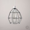 MiniSun | Contemporary Polished Chrome Basket Ceiling Light Shade |