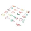 100PCS Set Marking Document Organizing Clip Multiple Cute Shapes Metal