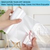 2 Gallon Small Plastic Trash Bags, 7.5 Liters Clear Wastebasket