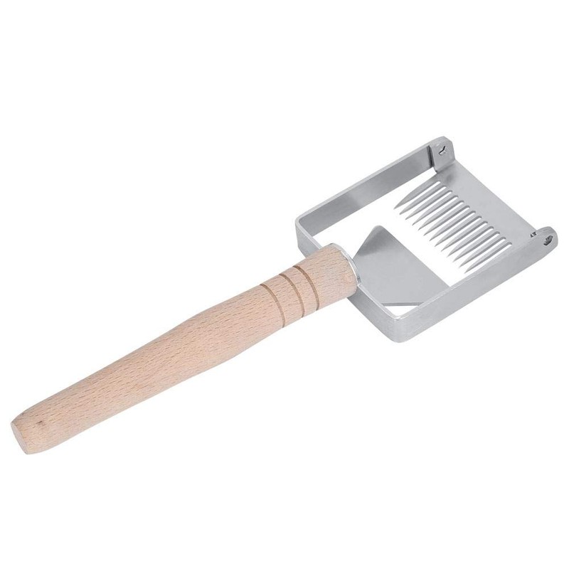 TOPINCN Honey Uncapping Scraper Stainless Steel Honeycomb Honey Fork Knife