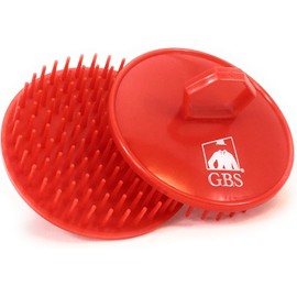 GBS Shower Shampoo Massage Hair Brush No.100 - 2 PACK Red Brush - Scalp Massager, Detangler & Beard Brush - Head Scrubber Promotes Hair Growth. Multi Use for Women Men Beard and Pet Grooming Brushes