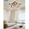 LEDIARY Flower Ceiling Fans with Lights, Small 27 Inch Modern