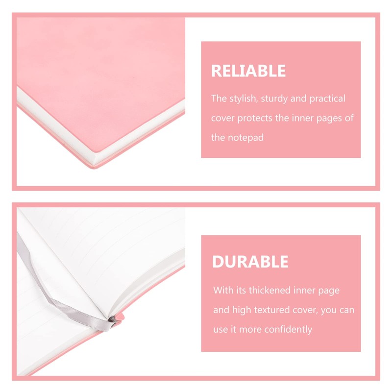 Operitacx Soft Cover Notebook Imitation Leather Business Notepad Decorative Scrapbook