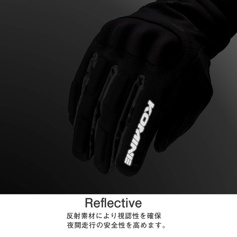 Komine GK-816 1080 Cycling Unisex Motorcycle WP Protect Winter Gloves,