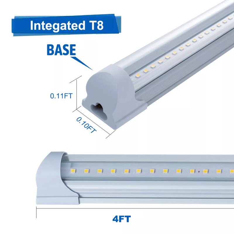 SOSEN 4FT 12 Pack LED Shop Light T8 Linkable Ceiling
