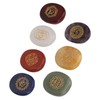 7 Pcs Rune Stones Set Different Color Smoother Yoga Stone