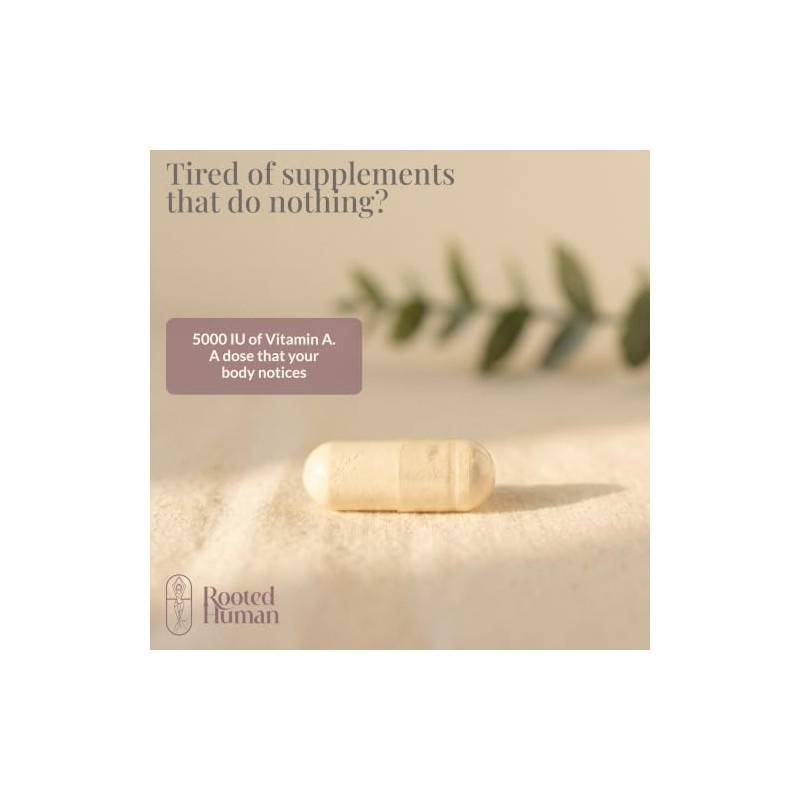 Vitamin A 5000 IU Retinol Acetate, 120 Capsules