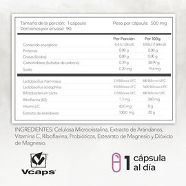 PROBIOTICOS VAGINALES - Maklen Probióticos Complex para la Mujer con Extracto de Arándanos, Vitamina C y Vitamina B2 - Formula Certificada - Bienestar