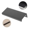 SHINEOFI 4pcs Invisible Pull Handles Back Mount Finger Pull for