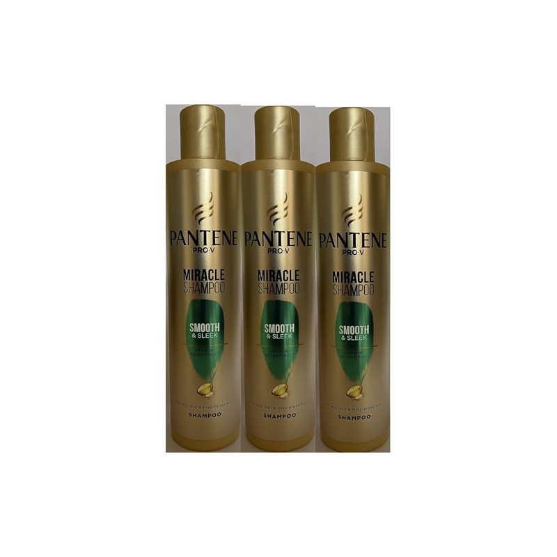 3 x 250ml Pantene Pro-V Miracle Keratin Shampoo - Smooth