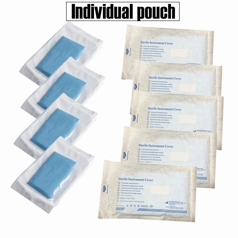 Ultrasound Probe Cover - Latex-Free Sterile Disposable Clear, 5" x