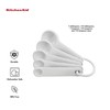 KitchenAid Plastic Measuring Spoons, Set Of 5, White
