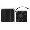 Solar Fan Effective Cooling Safety Protection Easily Install 3W 43.4CFM