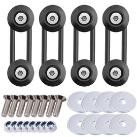 Tongze Bumper Quick Release Kit, 4 sets Quick Release Bumper Clips Fasteners Band, Front Bumper & Rear Bumper Fender Repair Kit (Black)