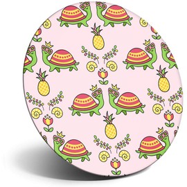 Destination Vinyl ltd Magnet for Refrigerator, Fridge - Cute Tortoise Pattern Turtle for Office, Cabinet and Whiteboard, Magnetic Stickers, 2077
