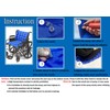 MESINURS Bedridden Air Inflatable Seat Cushion with Full Back for