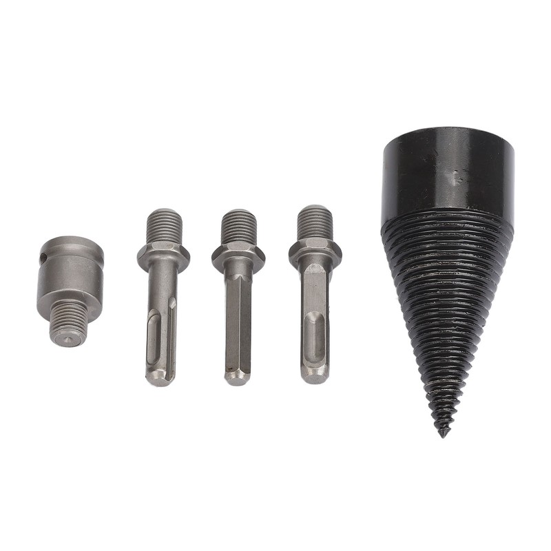 5Pcs Firewood Log Splitter Drill Bit Steel Wood Splitting Logs