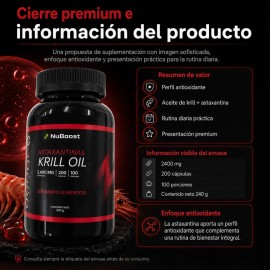 Aceite De Krill 200 Cápsulas Omega 3 Apoyo Nutricional