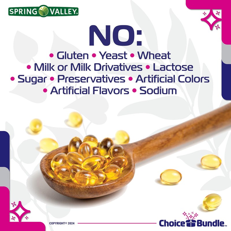 Spring Valley Vitamin D3 Softgels 125 mcg 5000 IU 250