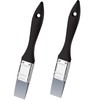 Gandeer 2 Pieces Silicone Painting Brush Color Shaper Tool Flat