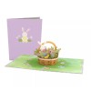 Lovepop Beautiful Easter Bunny Basket Pop-Up Card