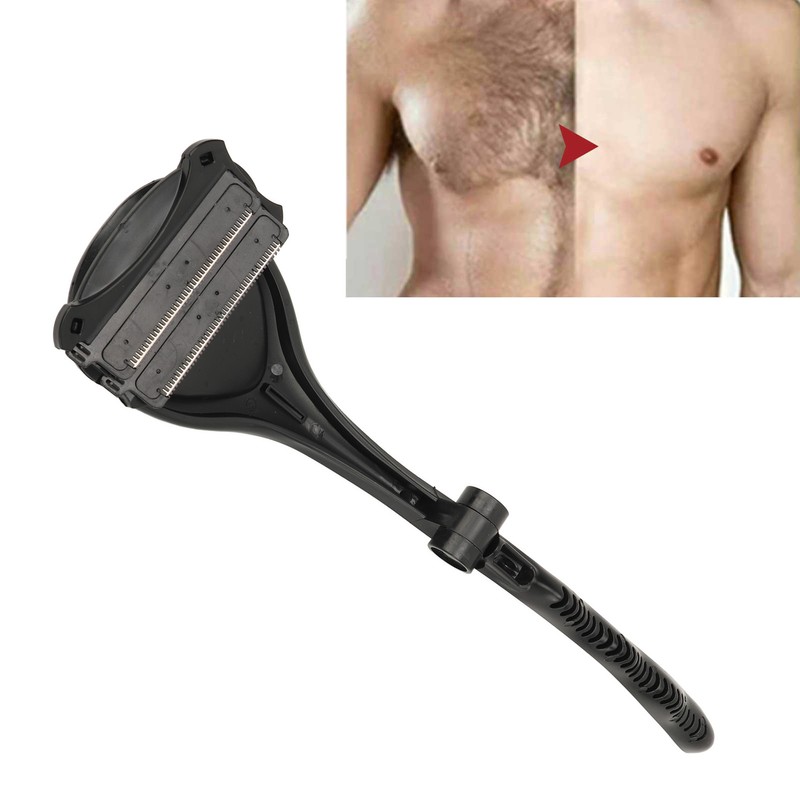 Back Hair Trimmer Safety Ergonomic Folding Handle Hypoallergenic Manual Back