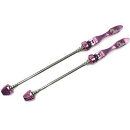 OMNI Racer Quick Release Road Mountain Wheel Stainless Alloy Skewer Set (Pink)