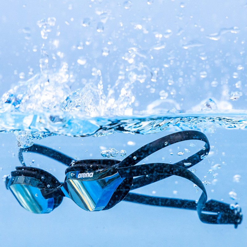 arena Unisex Training Wettkampf Schwimmbrille Python (UV-Schutz, Anti-Fog Beschichtung, Harte