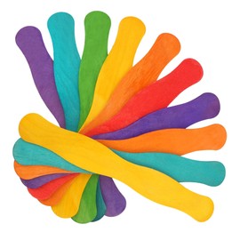 Fan Sticks Jumbo Popsicle Sticks 60 Pcs 8" Wooden Sticks for Crafts Popsicle Sticks for Classroom Names Paint Mixing Sticks Large Popsicle Sticks Wooden Sticks Sticks for Crafting