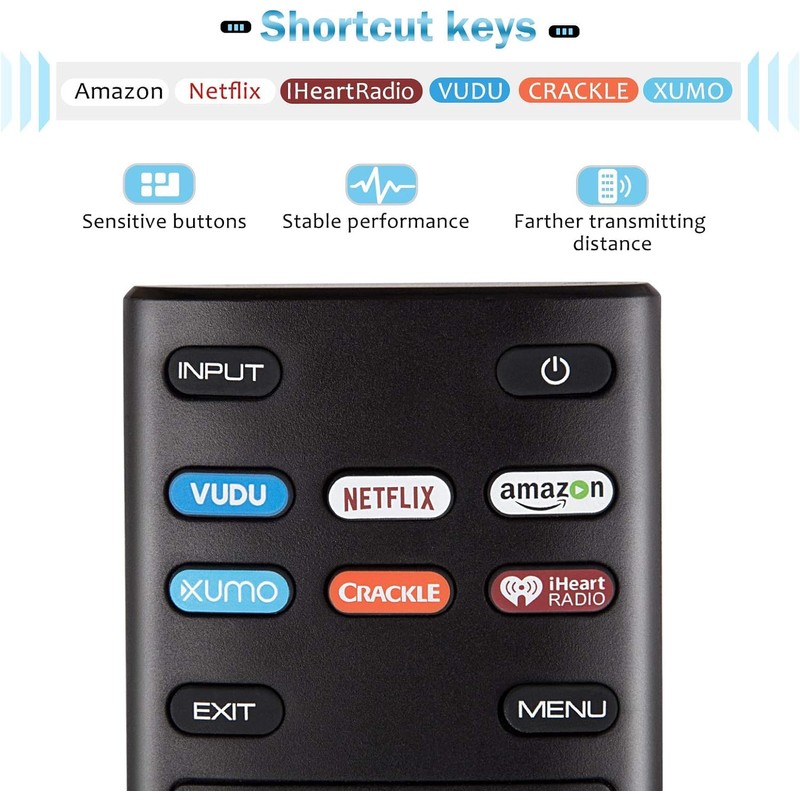 Universal Remote Control Replacement for Vizio Smart TV E60-E3 D24f-F1