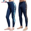 Men's Rash Guard Diving Split Pants & Women's Lycra Sun Protection Swim/Surf Trunks XXL/Women's Black 3ea
