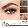 JUAAZIN 6Pcs Long Eyebrow Pencils Set - Brown Natural Look,