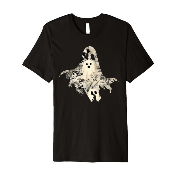 Whimsical Ghost and Floral Pattern – Perfect for Gothic Fans