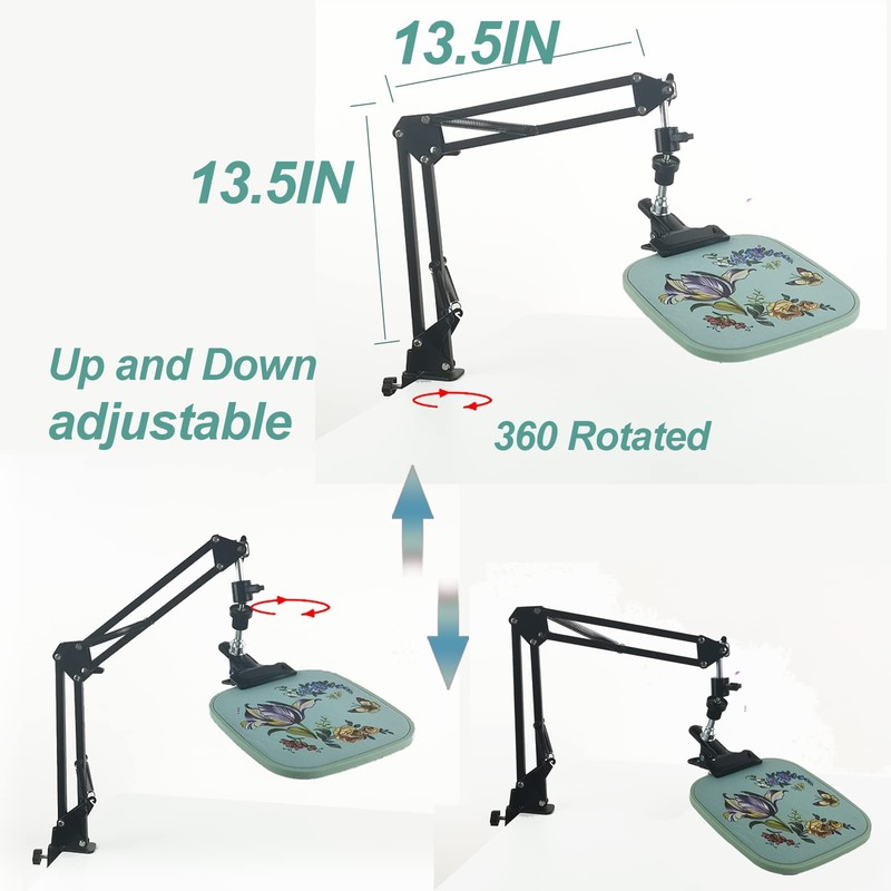 Hand Embroidery Hoop Holder Adjust Embroidery Hoop Stand Metal Embroidery