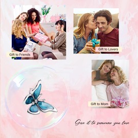 Amuefer Nature Flowers Hexapod Dangle Charms for Bracelets 926 Sterling Silver with Cubic Zirconia Pendant for Necklaces Birthday Christmas Jewellery Gifts for Women, Silver, Cubic Zirconia