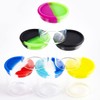 KUVIS 15ml Silicone Glass Wax Containers Airtight with Silicone Lid
