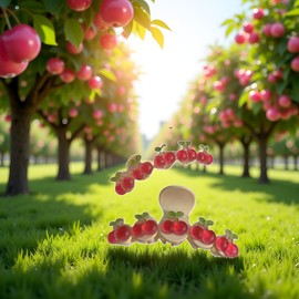 Sweet Cherry Hair Claw Clips For Thin Thick Hair, Women Girls Elegant Cute Cherry Hair Crab Clip Ponytail Holder Hair Accessories