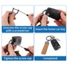 A ABSOPRO Car Keychain Universal Key Chain with Ring for