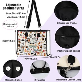 ENSIANTH The Lion Inspire Gift Lion lover Tote Bag Animal Kingdom Gift Cartoon Fans Handbag Animal King Movie Merch (ta lion TB)