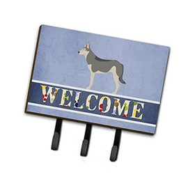 Caroline's Treasures BB8296TH68 Saarloos Wolfdog Welcome Leash or Key Holder, Triple, Multicolor