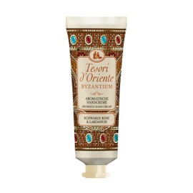 TESORI D'ORIENTE BYZANTIUM Hand Cream 75 ml, Delicate Hand Cream with Black Rose and Labdanum, Wellness Ritual for Body and Senses