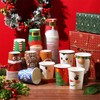 Layhit 120 Pcs Christmas Paper Cups 9 OZ Disposable Christmas