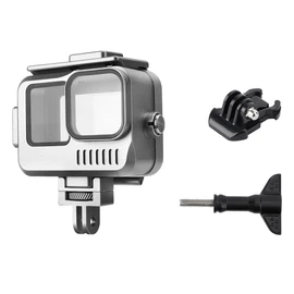 Aluminum Waterproof Housing Case for GoPro Hero 13 / Hero 12 / Hero 11 / Hero 10 / Hero 9 Black