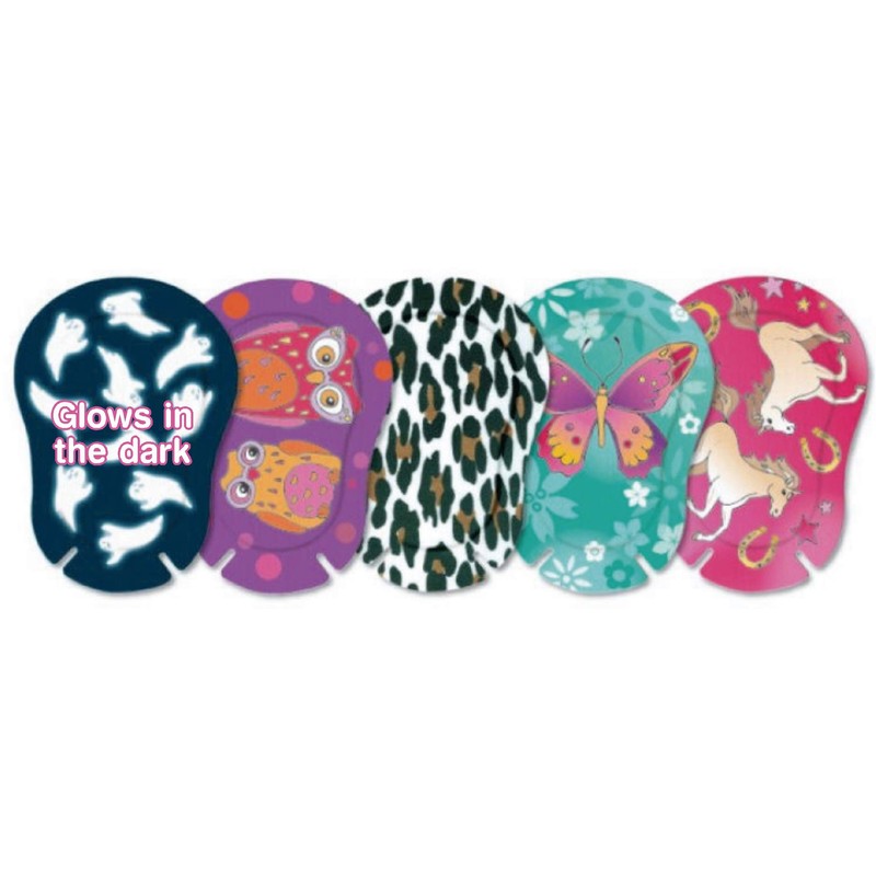 Ortopad Girls Eye Patches, Large Scale Designs, 1 Pack of